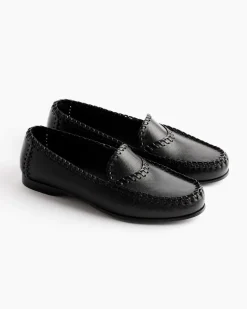 Sastre Supple Shiny Loafer in Black