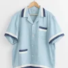 Seedling Stripe Shirt in White Blue