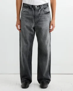Selvedge Denim Painter Pant in Faded Black