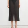 Sheer Maxi Pencil Skirt in Black