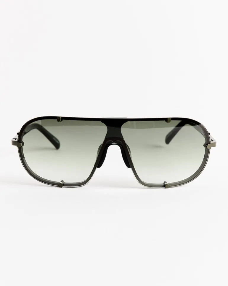 Shield Sunglasses in C2 Khaki/Green/Grey