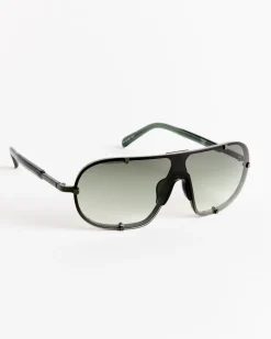Shield Sunglasses in C2 Khaki/Green/Grey