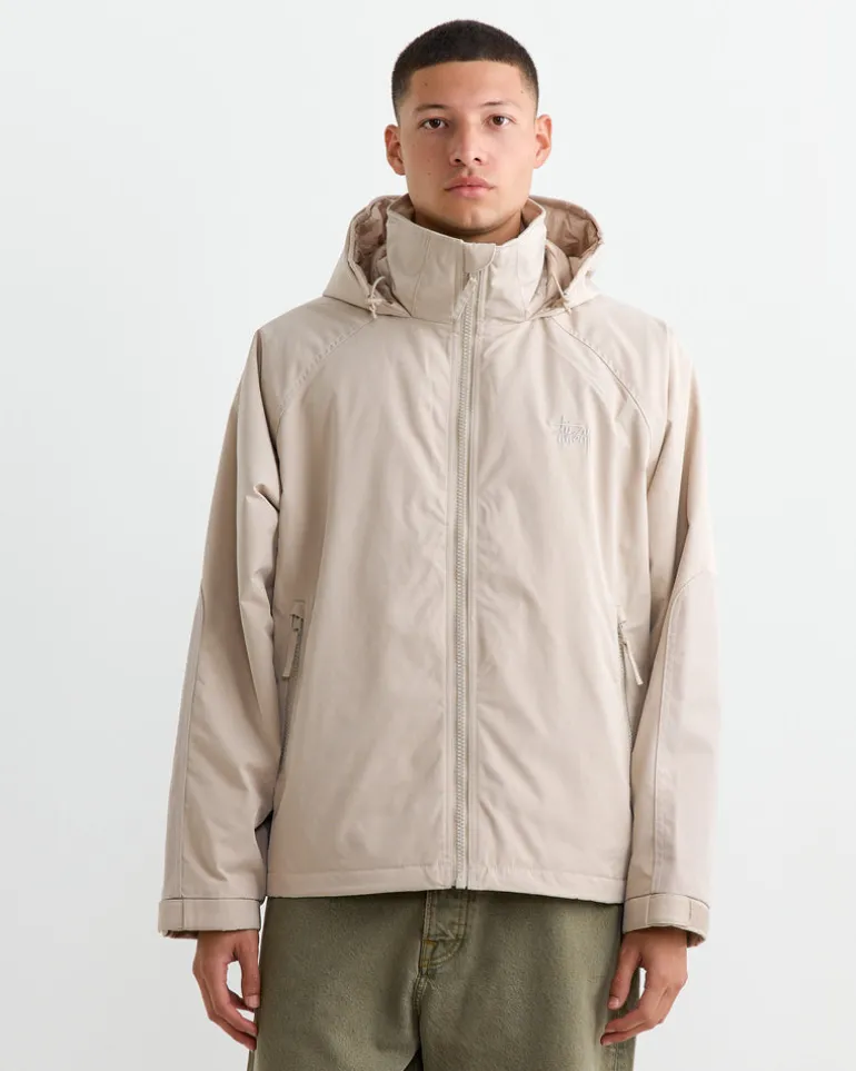 Short Military Parka in Stone