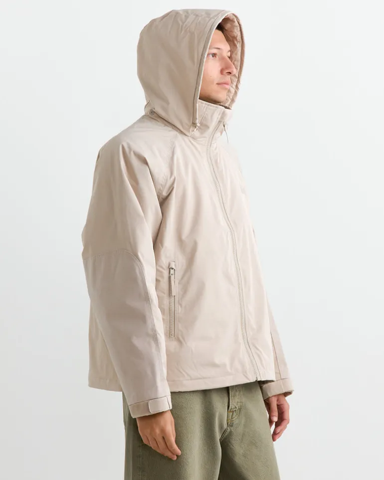Short Military Parka in Stone