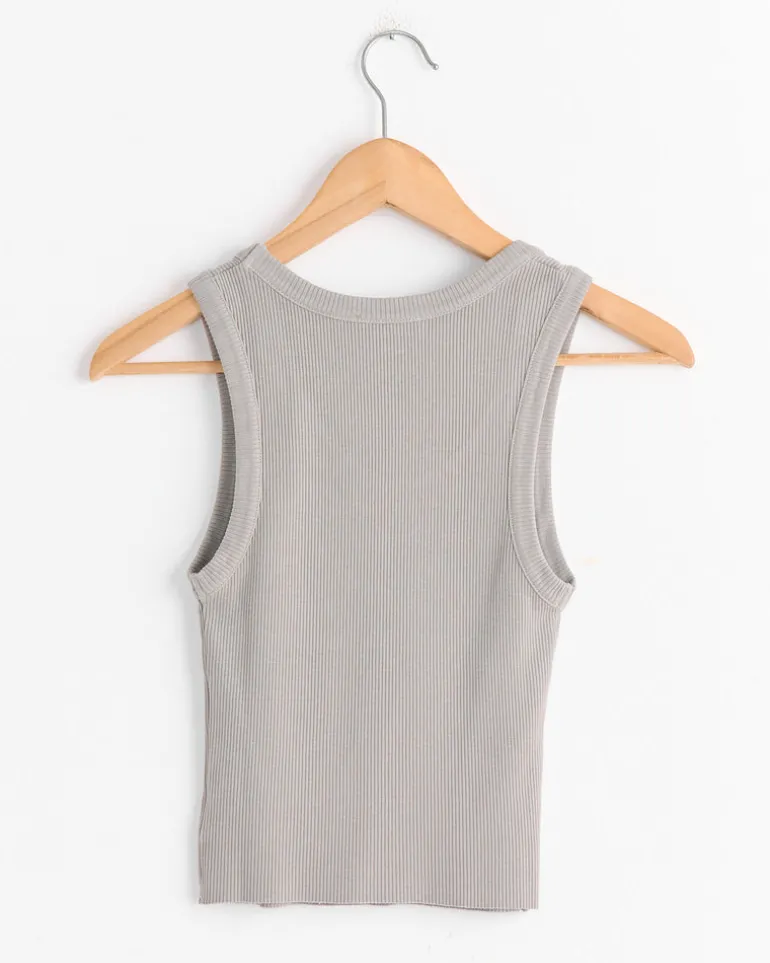 Shrunken Poppy Tank in Drab