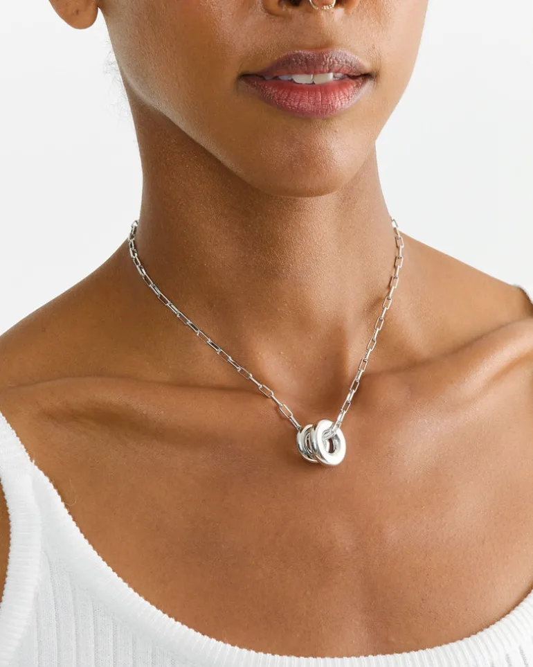 Silver Moneta Necklace