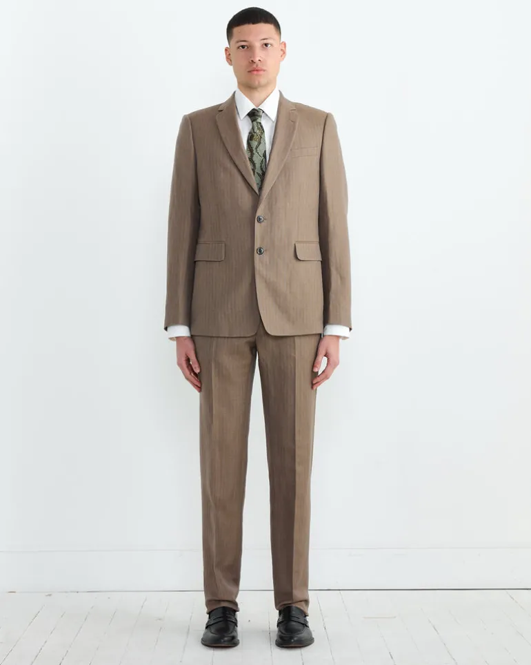 Slim Fit Suit in Tan