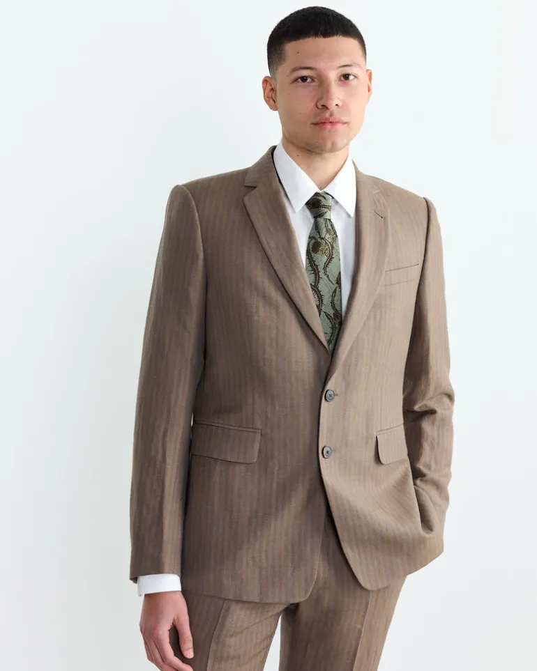 Slim Fit Suit in Tan