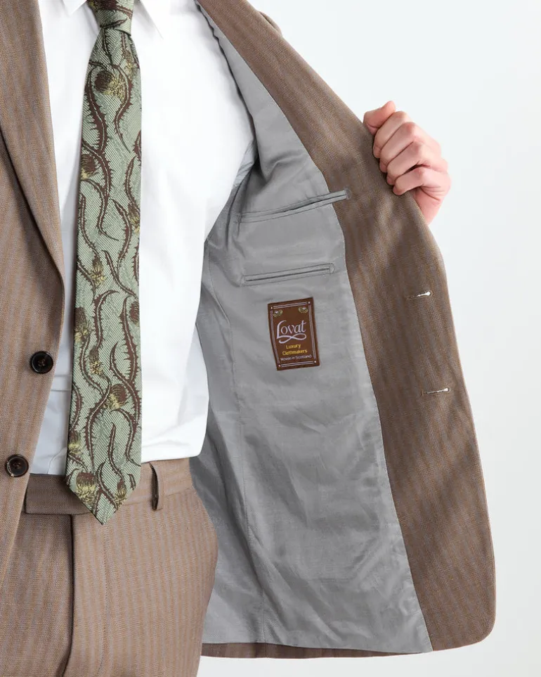 Slim Fit Suit in Tan