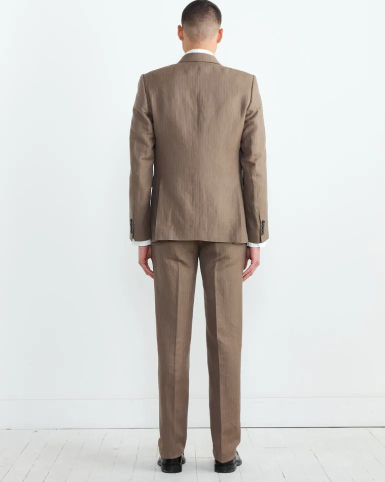 Slim Fit Suit in Tan