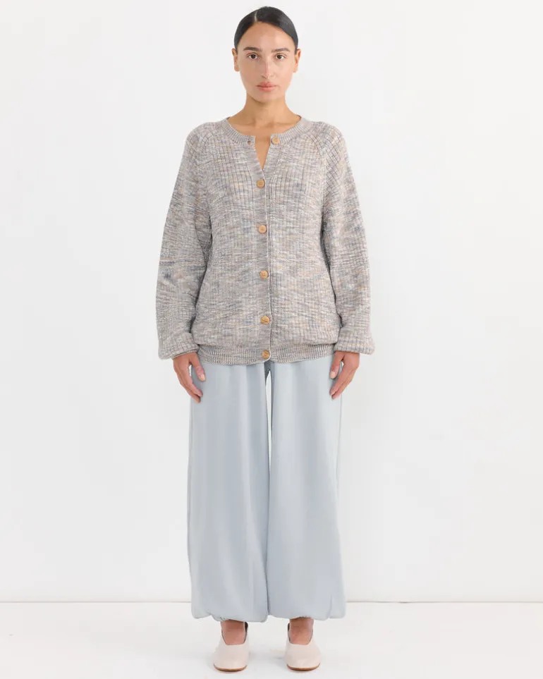 Soar Cardigan in Grey Melange