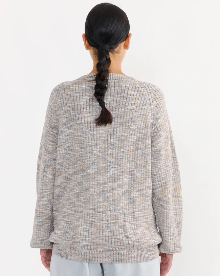 Soar Cardigan in Grey Melange