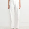 Spring Tuck Jean in White