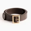 Square Buckle Belt in Brown