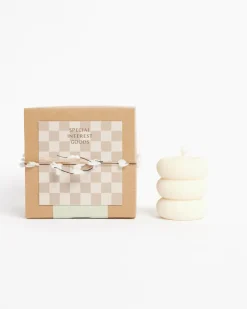 Stacks Candle in Pearl