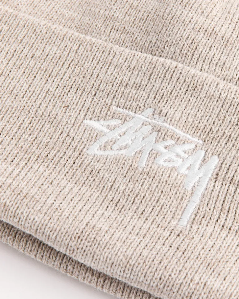 Stock Cuff Beanie in Sandstone