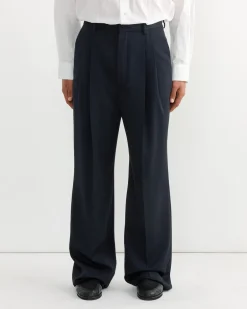 Straight Pants in Navy