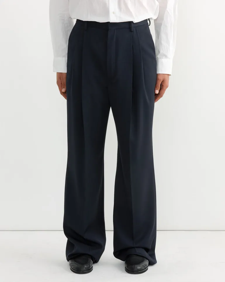 Straight Pants in Navy
