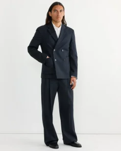Straight Pants in Navy