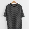 Striped T-Shirt in Black