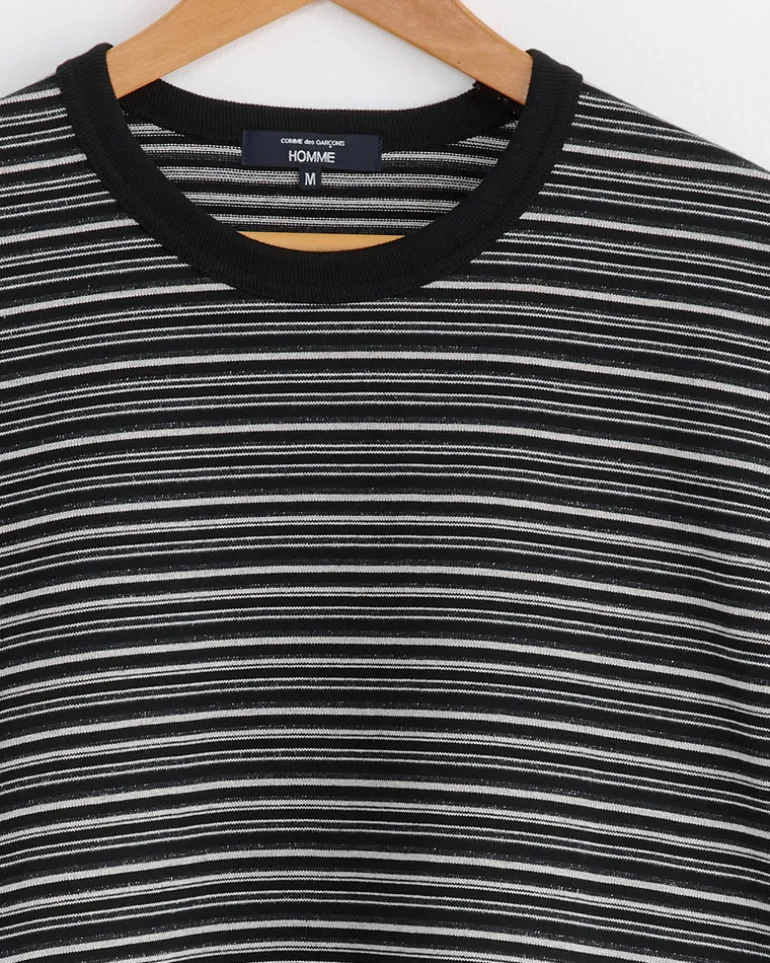 Striped T-Shirt in Black