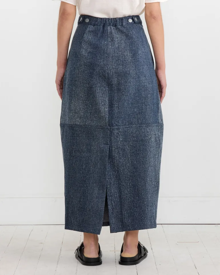 Structure Jean Skirt in Indigo