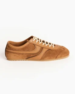 Suede Sneakers in Tan