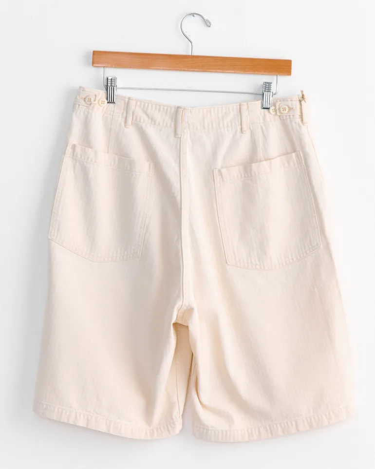Summer Fatigue Short in Ecru