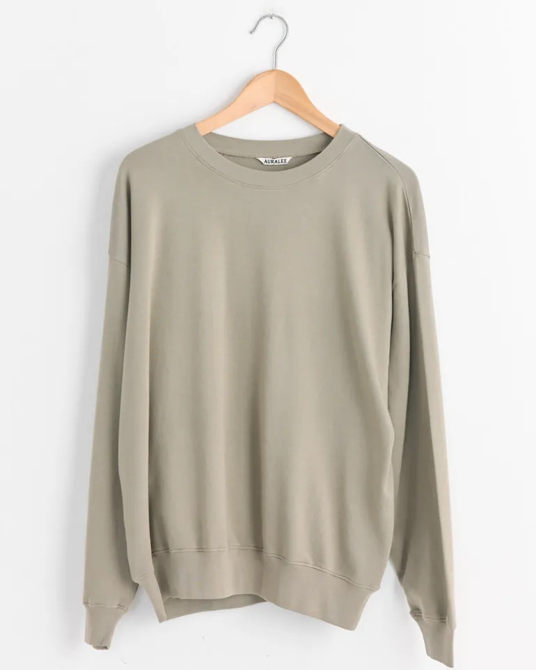 Super High Gauge Sweat Pullover in Khaki Grey