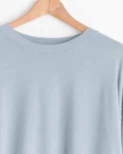 Super High Gauge Sweat Pullover in Blue Grey