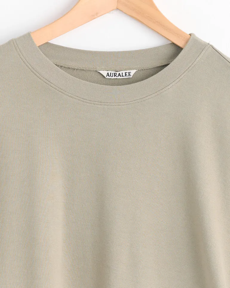 Super High Gauge Sweat Pullover in Khaki Grey