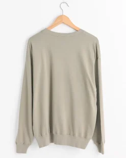 Super High Gauge Sweat Pullover in Khaki Grey
