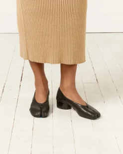 Tabi Ballerina Heels in Black