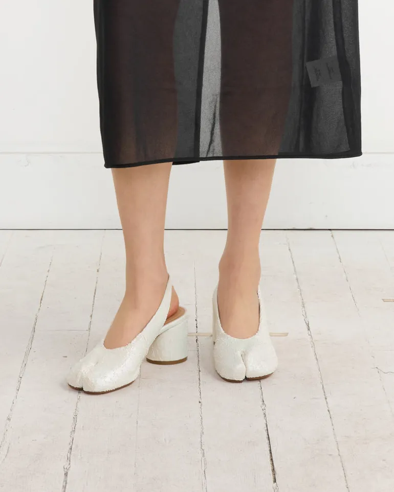 Tabi Slingback H60 in White