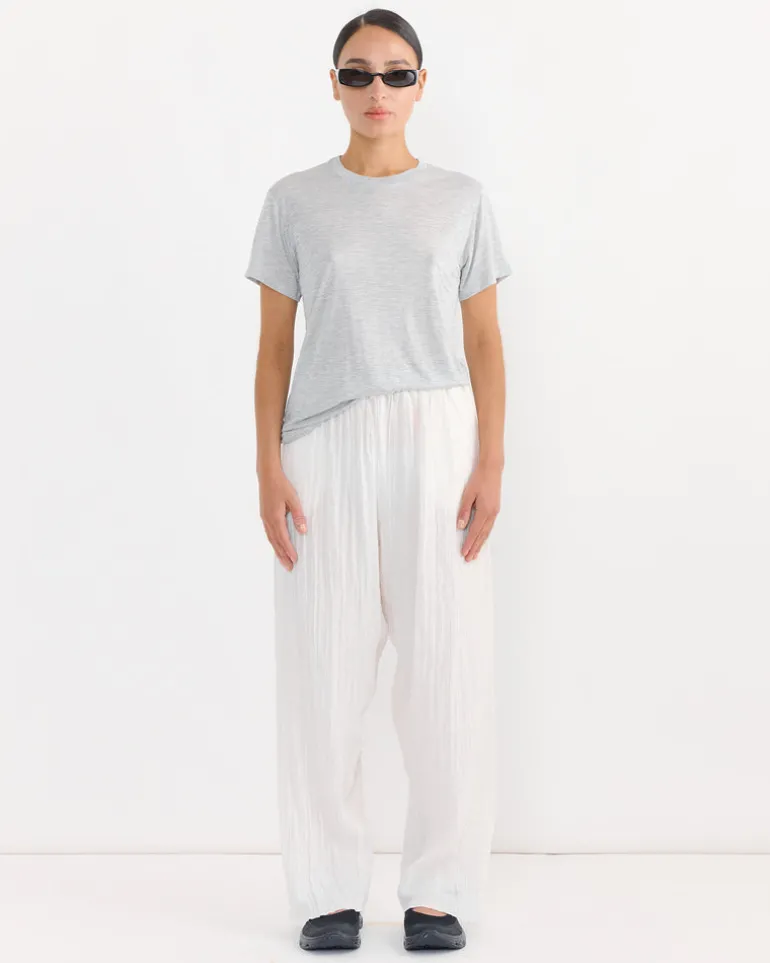 Tee Shirt in Grey Melange