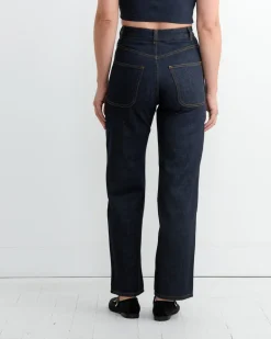 The 225 Gold Stitch in Dark Blue