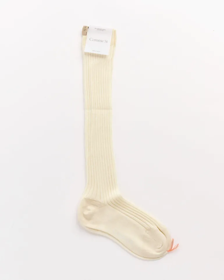 The Knee High Socks in Cream