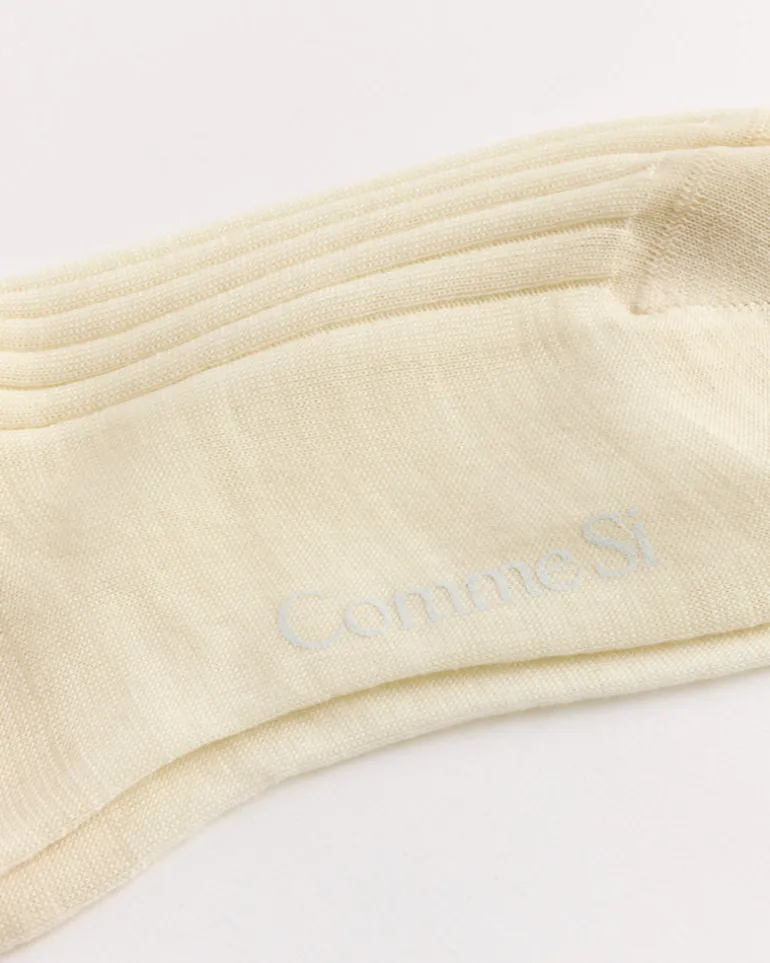 The Knee High Socks in Cream