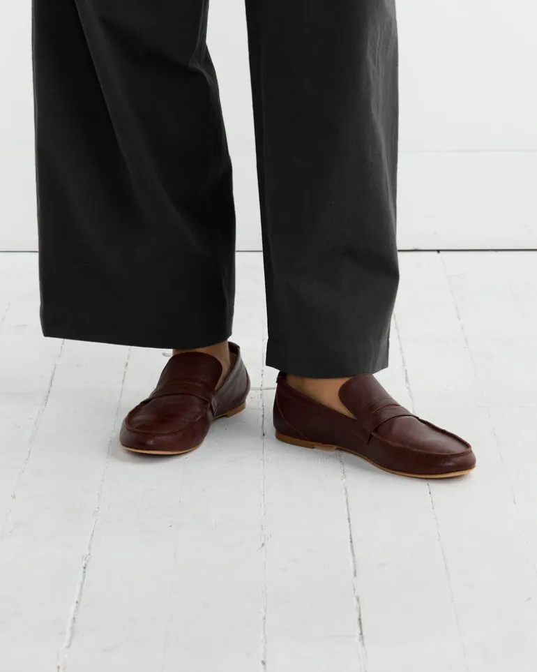 The Penny Loafer in Oxblood