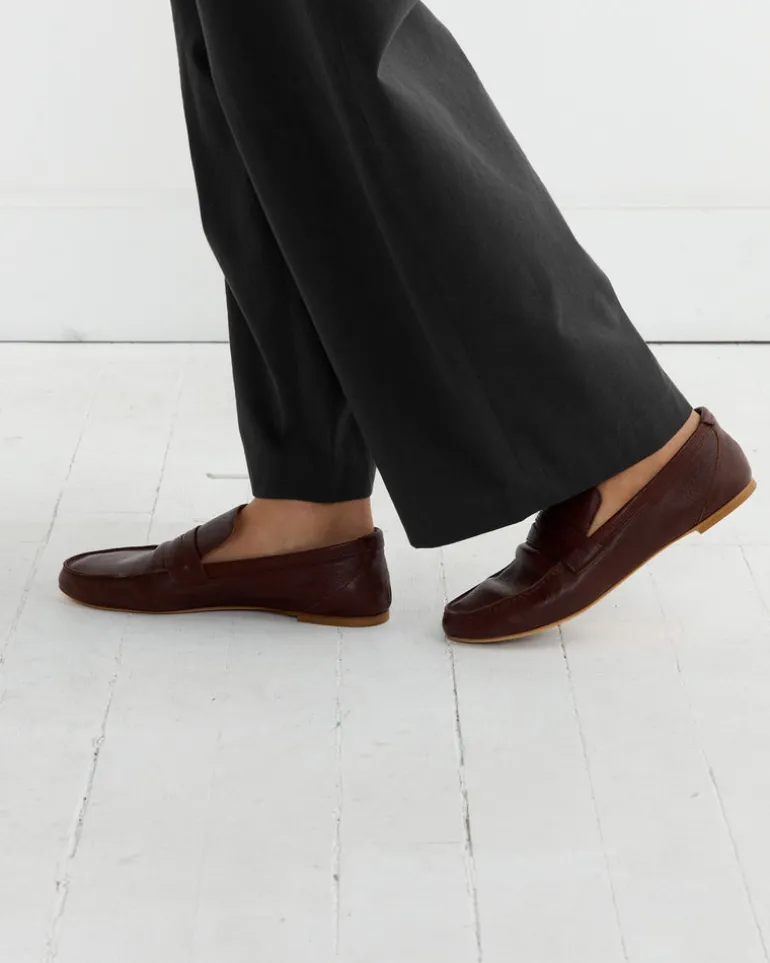 The Penny Loafer in Oxblood