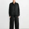 Tie Split Set in Black