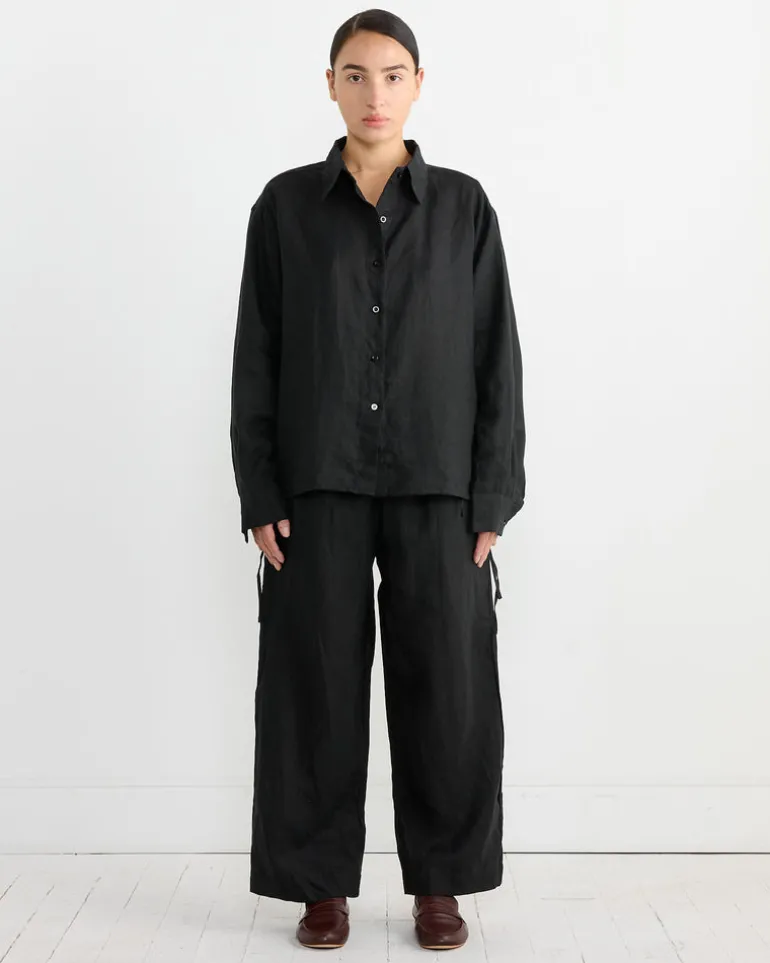 Tie Split Set in Black