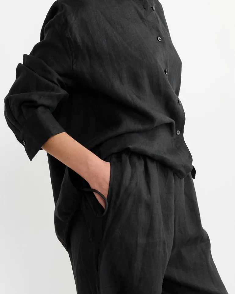 Tie Split Set in Black