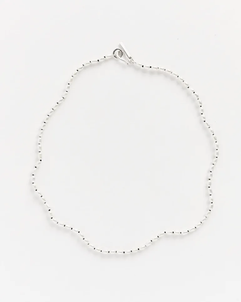 Tiny Pearl Collar in Sterling Silver