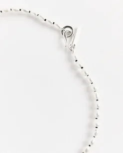 Tiny Pearl Collar in Sterling Silver
