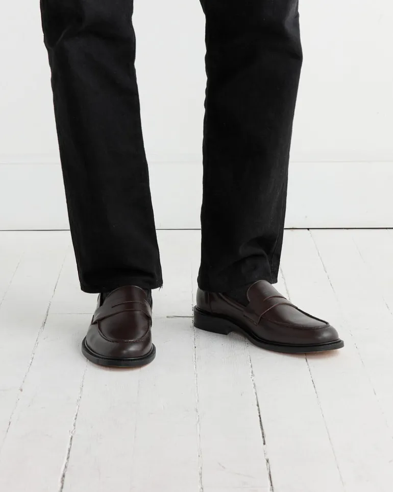 Townee Penny Loafer in Dark Brown