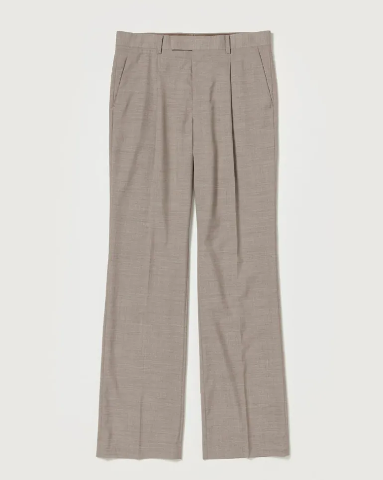 Tropical Wool Slack in Top Light Brown