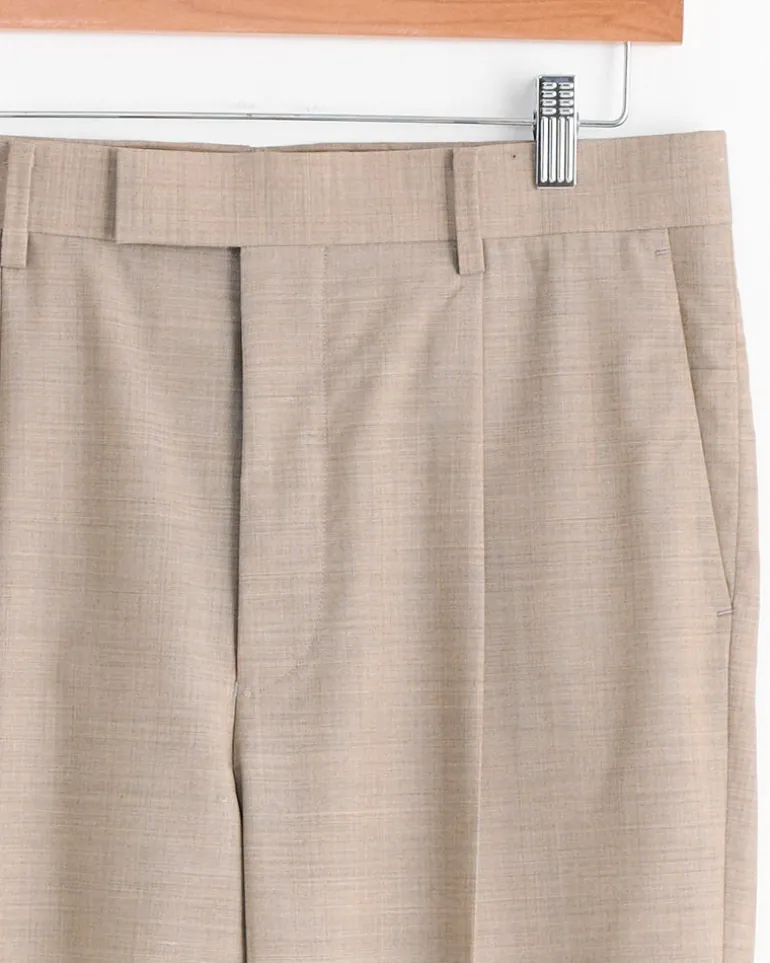 Tropical Wool Slack in Top Light Brown