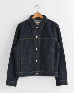 Trucker Denim Jacket in Faded Indigo