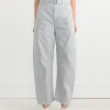 Twisted Belted Pant in Snowy Blue Grey